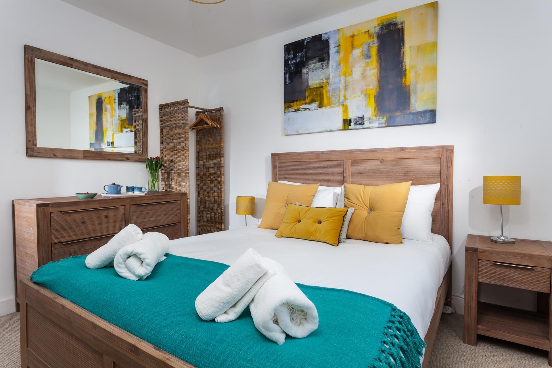 The cosy master bedroom will provide you with a dreamy night's slumber.