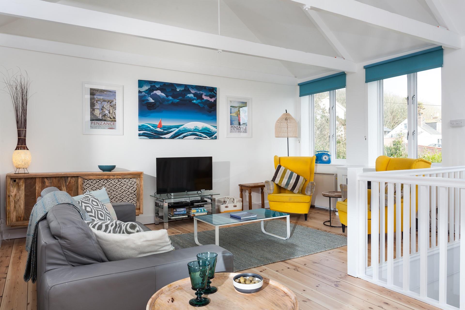 Gaze out at stunning views across to St Michael's Mount from the comfort of your sofa.