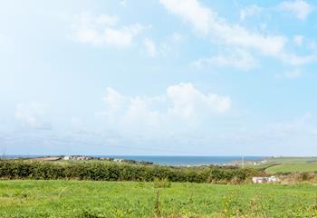 Enjoy the sea views over Widemouth Bay and the rolling countryside.