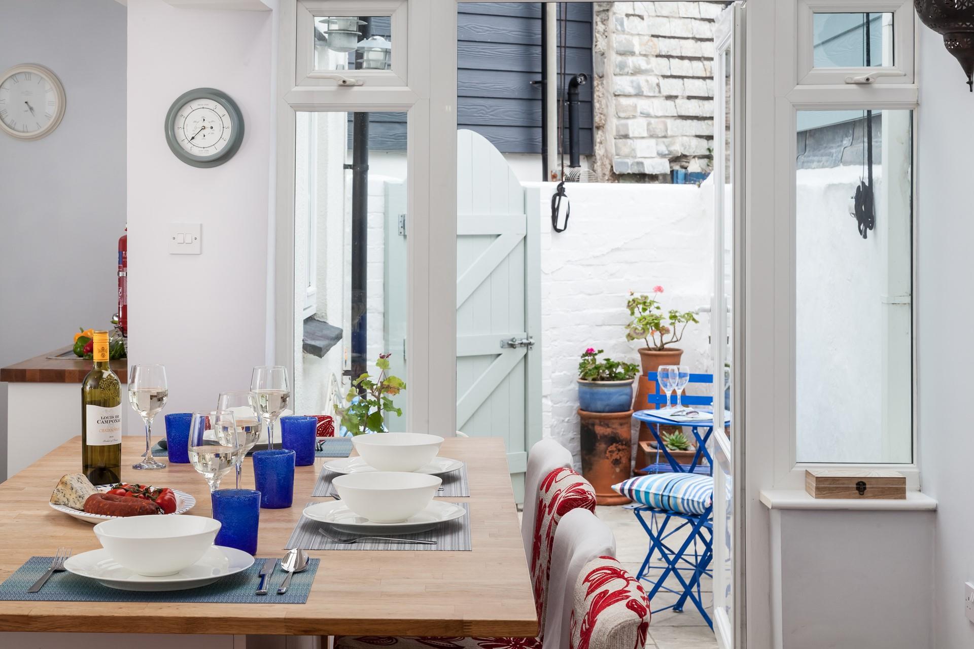 Gather around the dining table to tuck into tasty home-cooked meals.