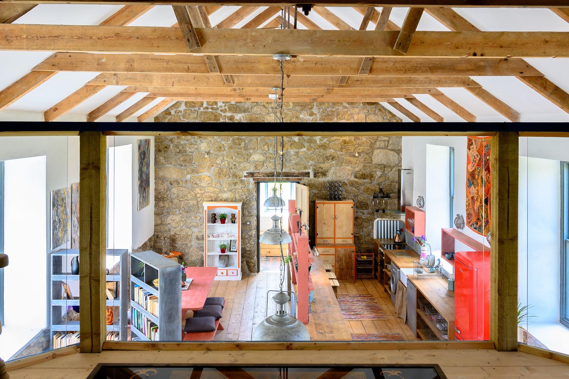 Industrial, chic, stylish, recycled, spacious and unique.