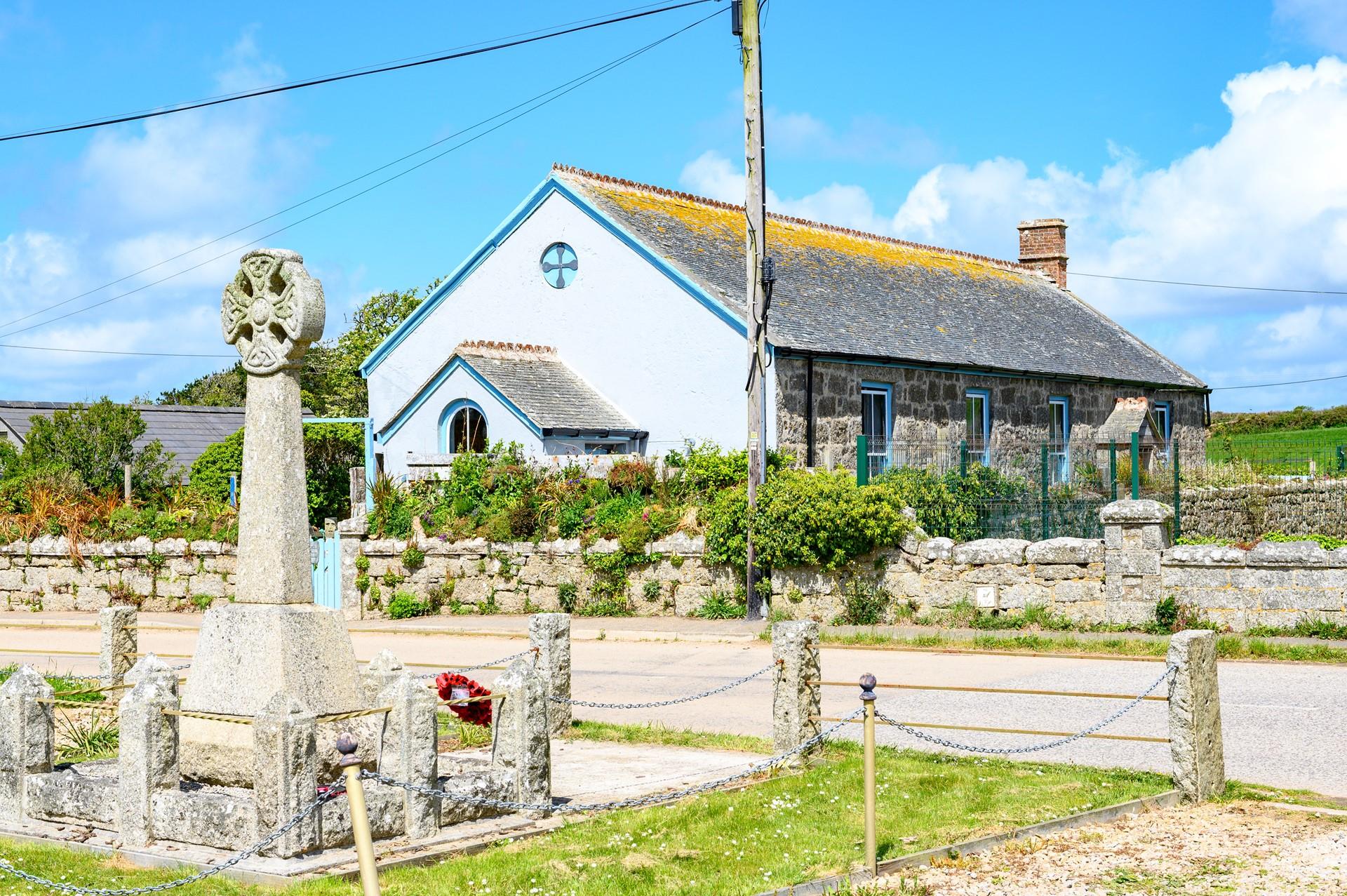 Trethewey Sunday School is located near beautiful Porthcurno.
