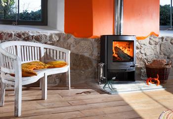 Cosy up in front of the woodburner after a wintery beach walk.