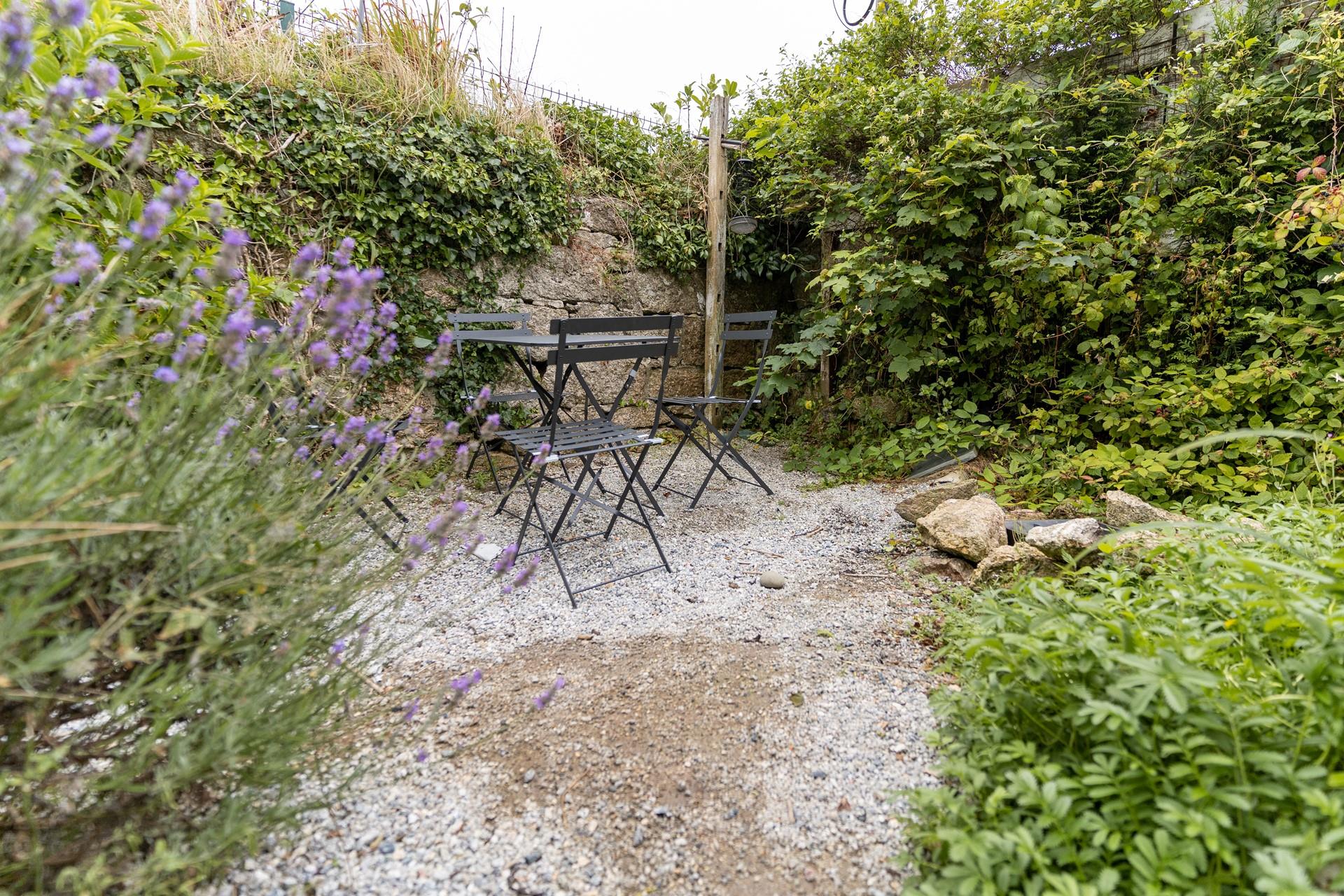Enjoy dining al fresco in the evening sun.