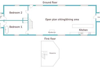 Floor plan of Trethewey Sunday School.
