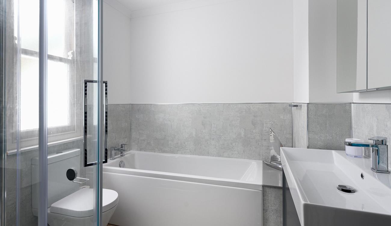 Run yourself a relaxing bath after a coast path ramble.