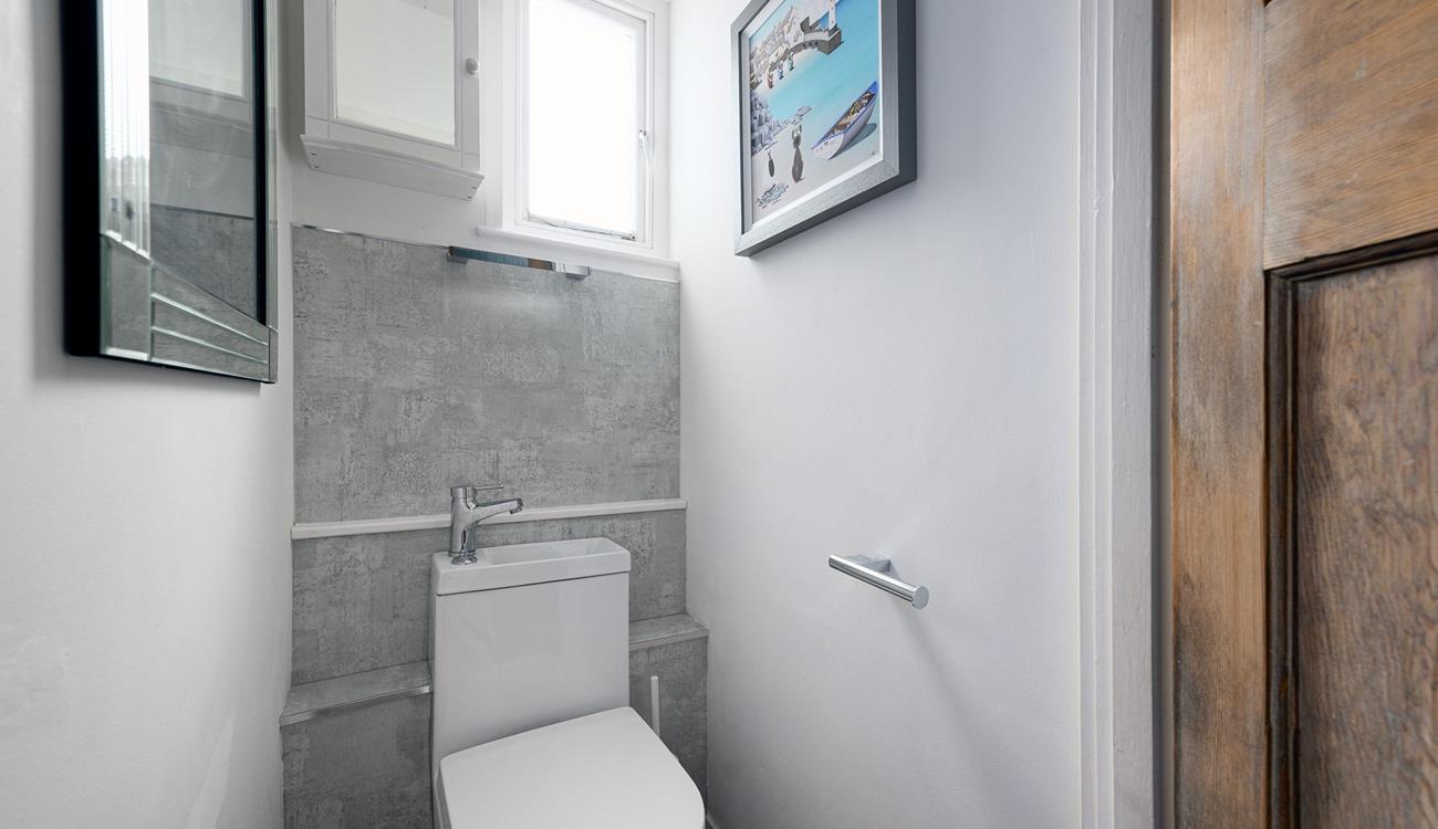 There is an additional WC in the cloakroom.