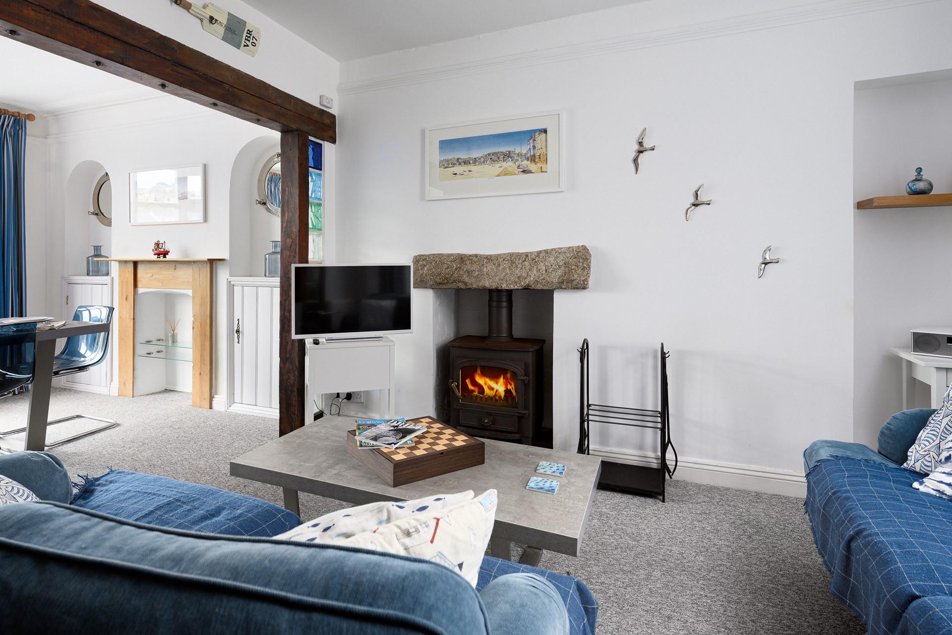 3 Trenwith Place is a charming house with lots of character such as the original beams between the sitting room and dining room.