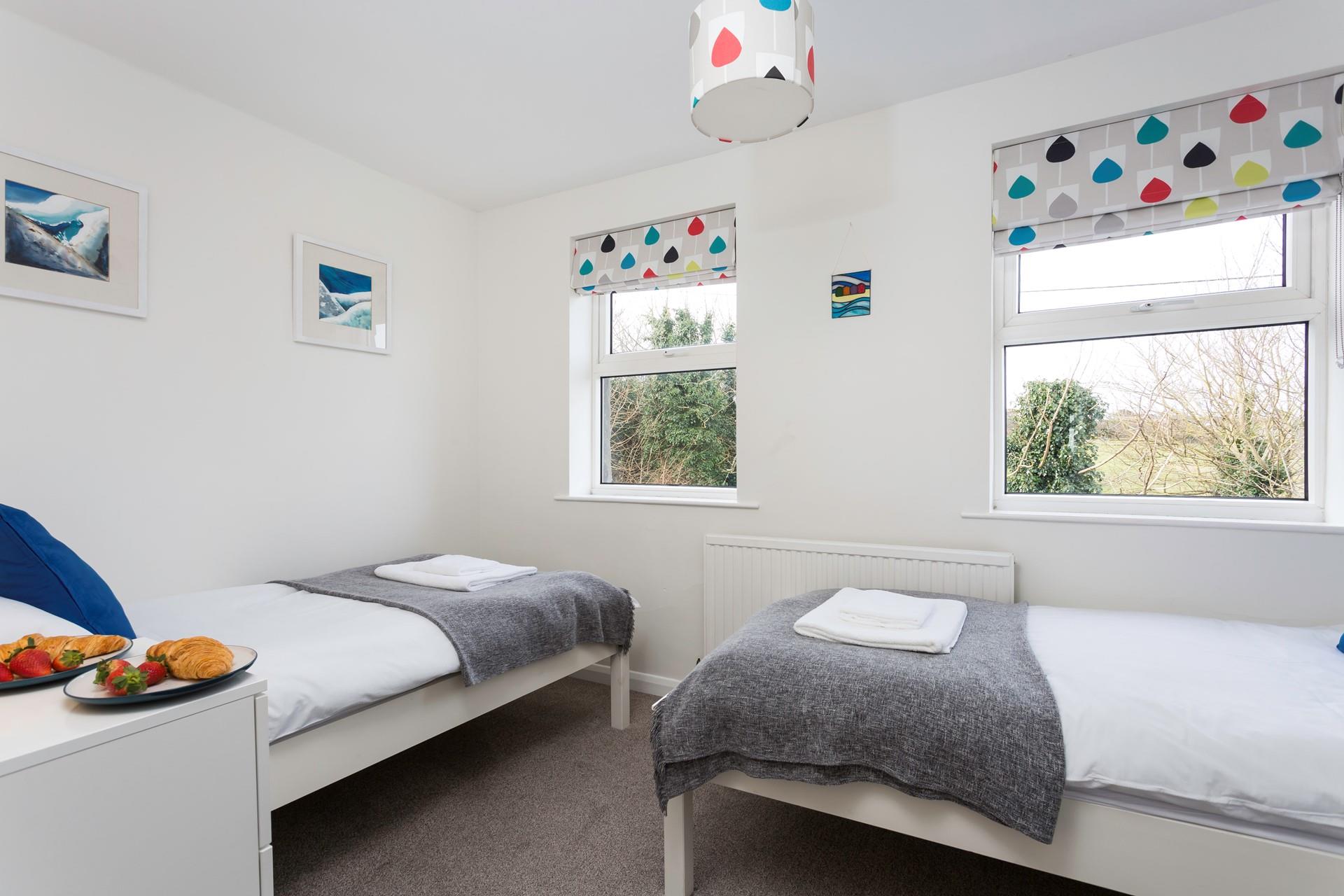 The twin room is perfect for children or friends sharing.