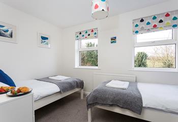 The twin room is perfect for children or friends sharing.