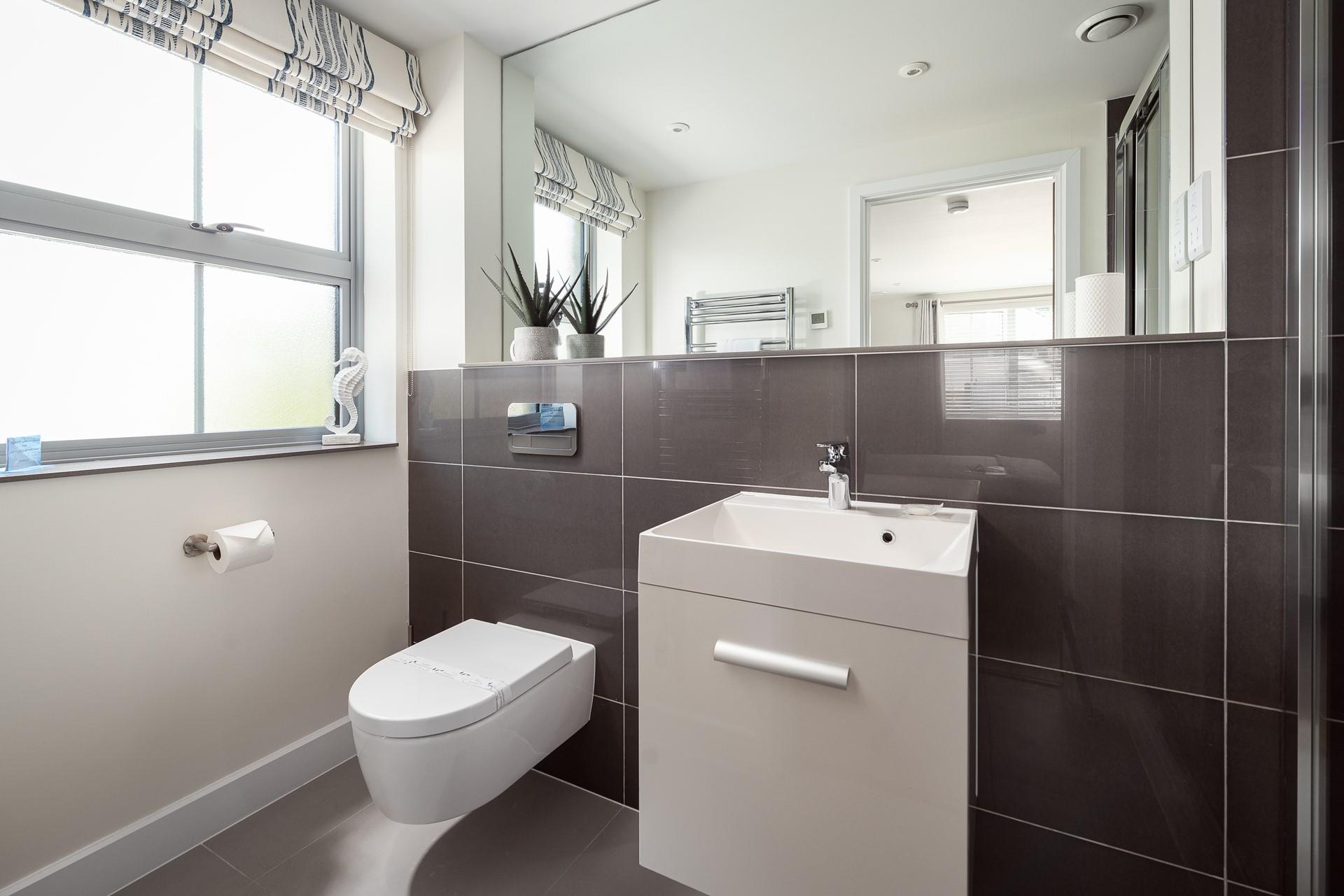 The window allows plenty of natural light to fill the room. 