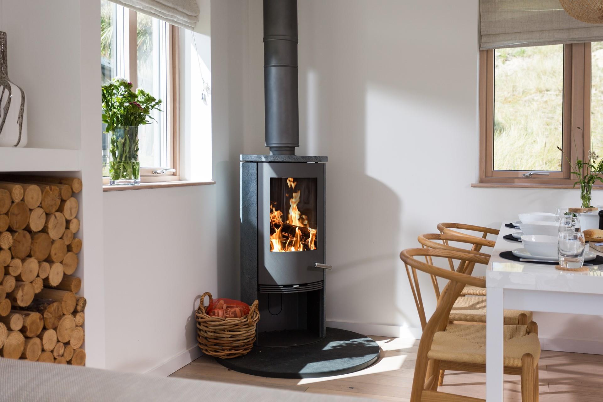 Spend cosy evenings snuggled up in front of the woodburner.