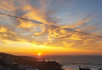 Sit out on the balcony with a glass of something chilled in hand as you soak up the last of the sun and admire the sunset.