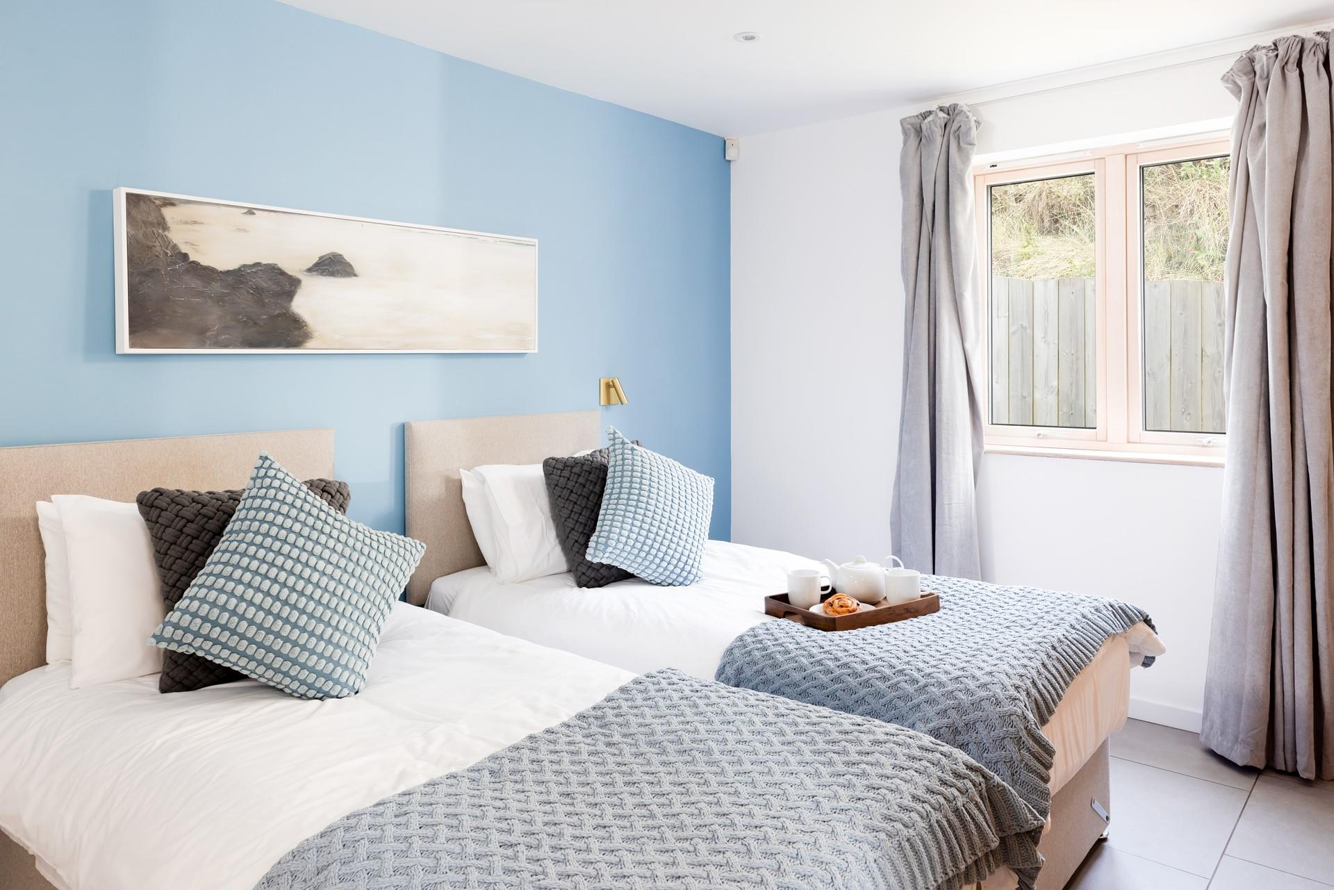 Bedroom 1 is a beautiful zip and link bedroom, giving you the choice of a king size bed or two singles.