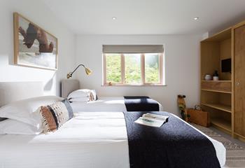 The zip and link beds mean this bedroom is perfect for adults or children to rest at night.