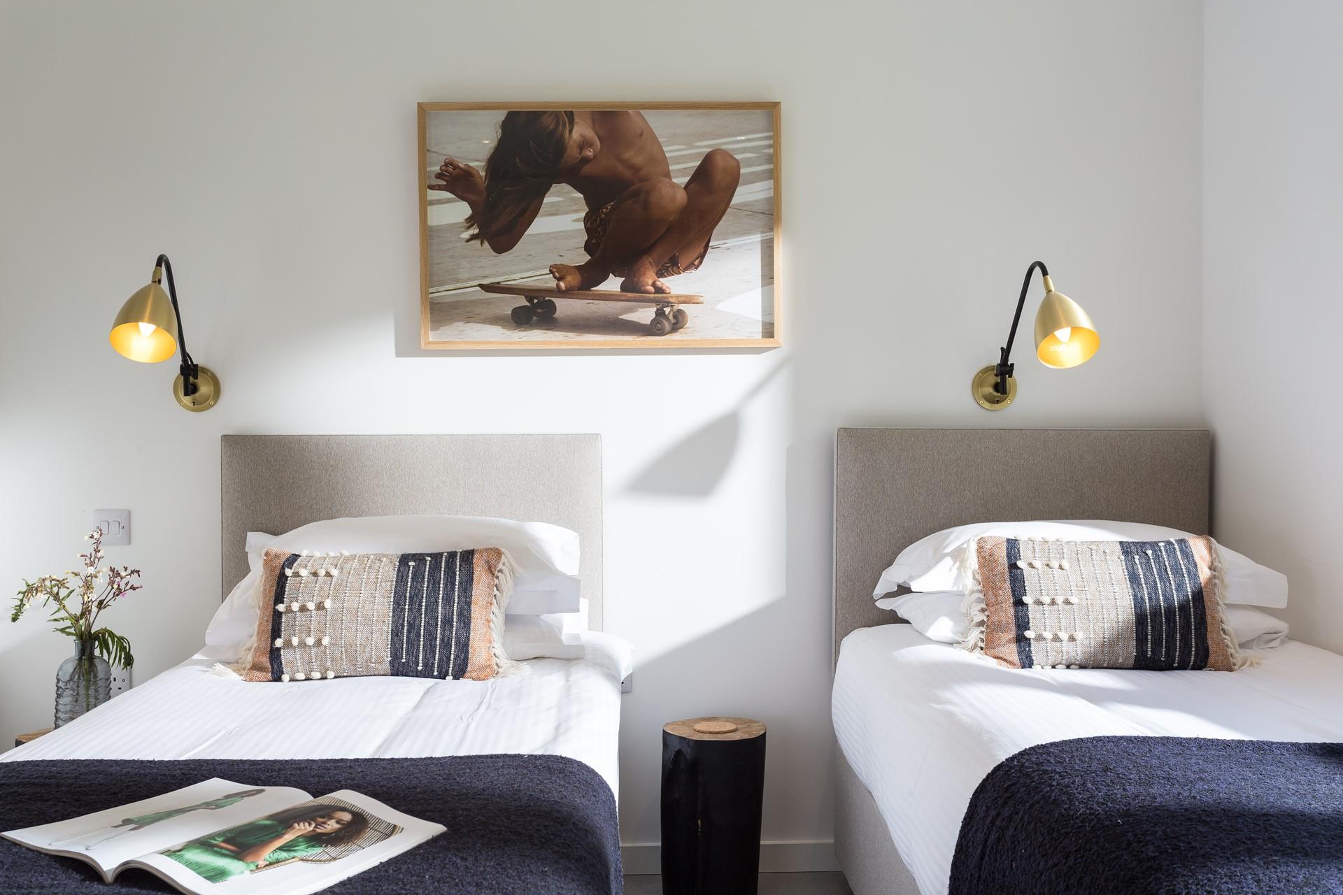 Settle the kids into the soft sheets, they will be exhausted after a day on the beach.