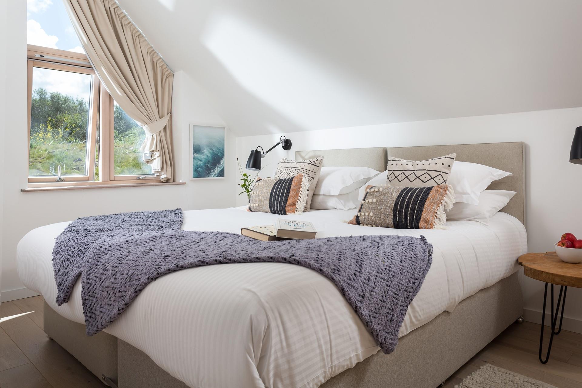 Settle into bed and read a good book before drifting off to sleep.