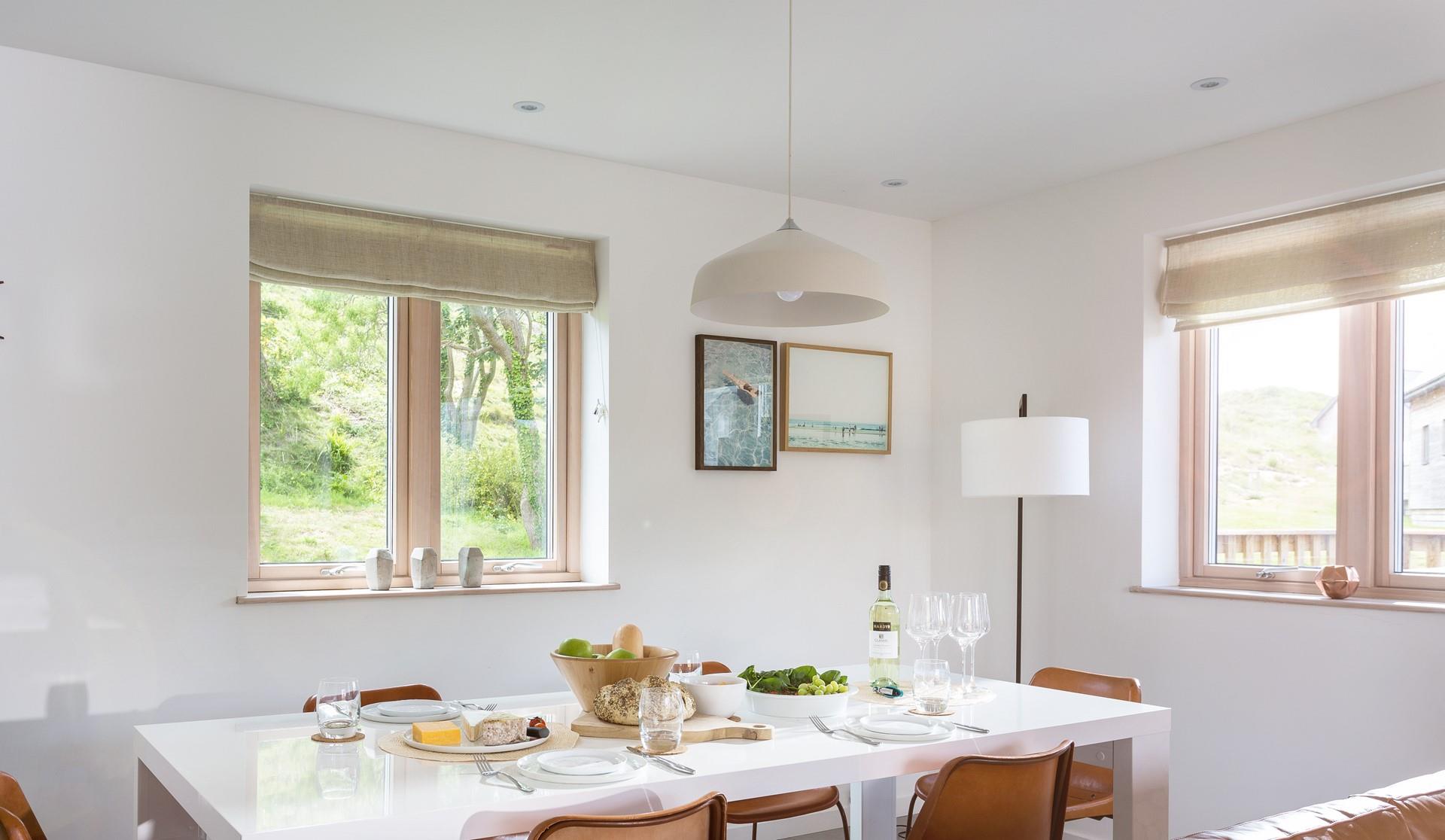 Sit around the table and enjoy a hearty meal with the woodburner crackling in the background.