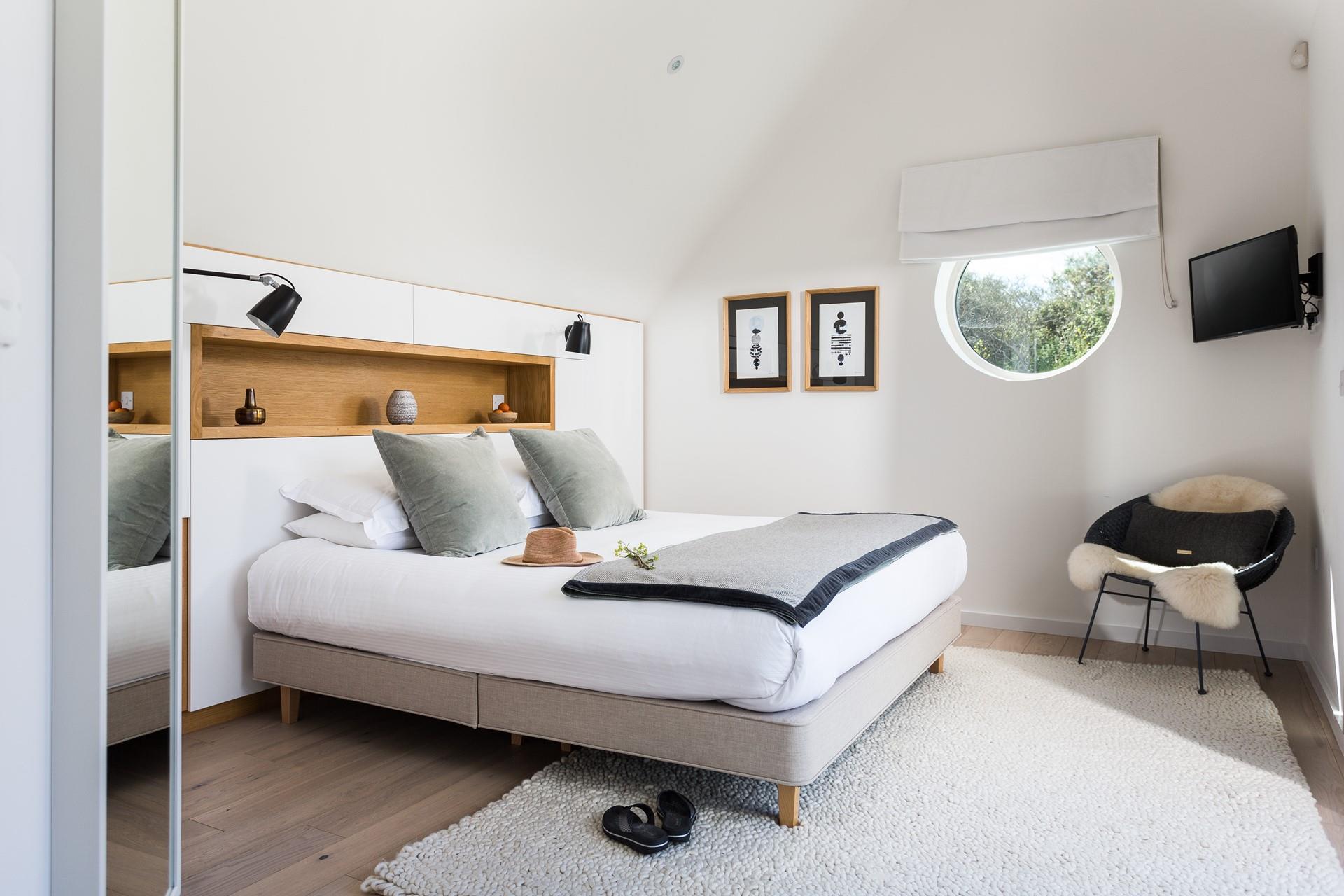 Bedroom 3 has a super king size bed and stunning views across the dunes.