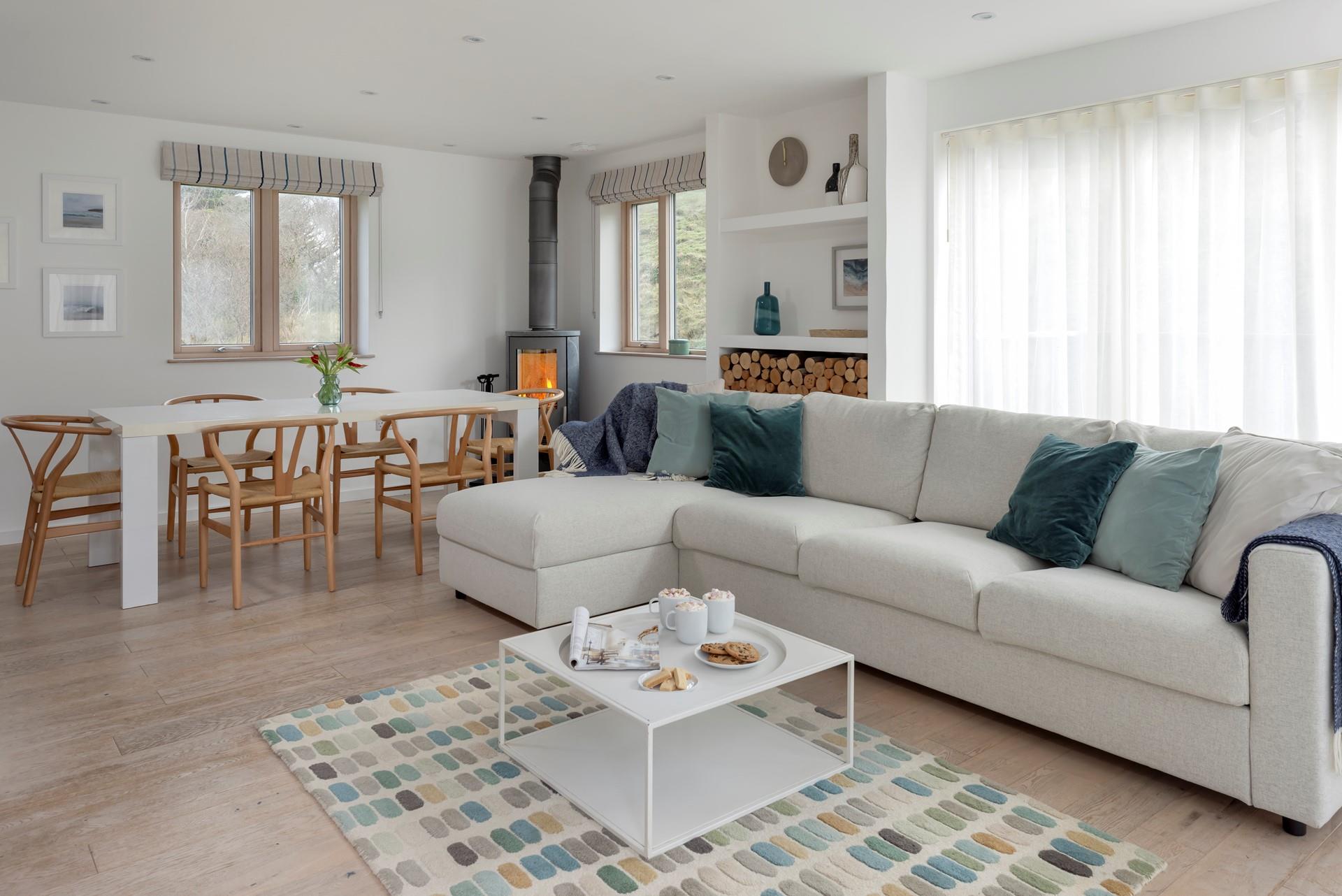 Cosy up in the chilly months with the woodburner crackling.