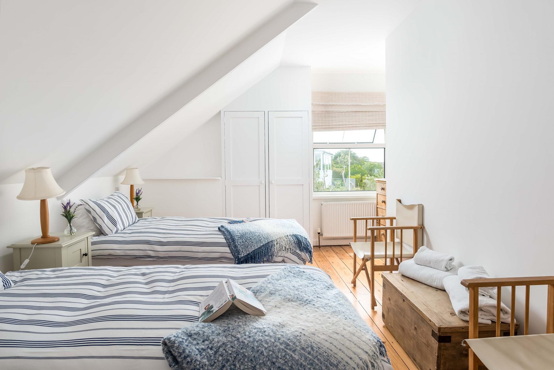 Relax in bed with a good book and a cup of tea.