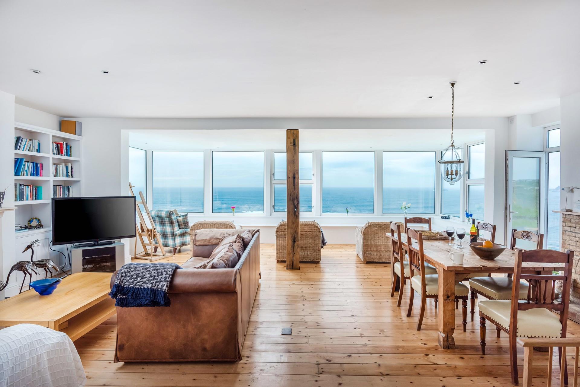 Seaside touches adorn the white-washed walls of this coastal retreat.