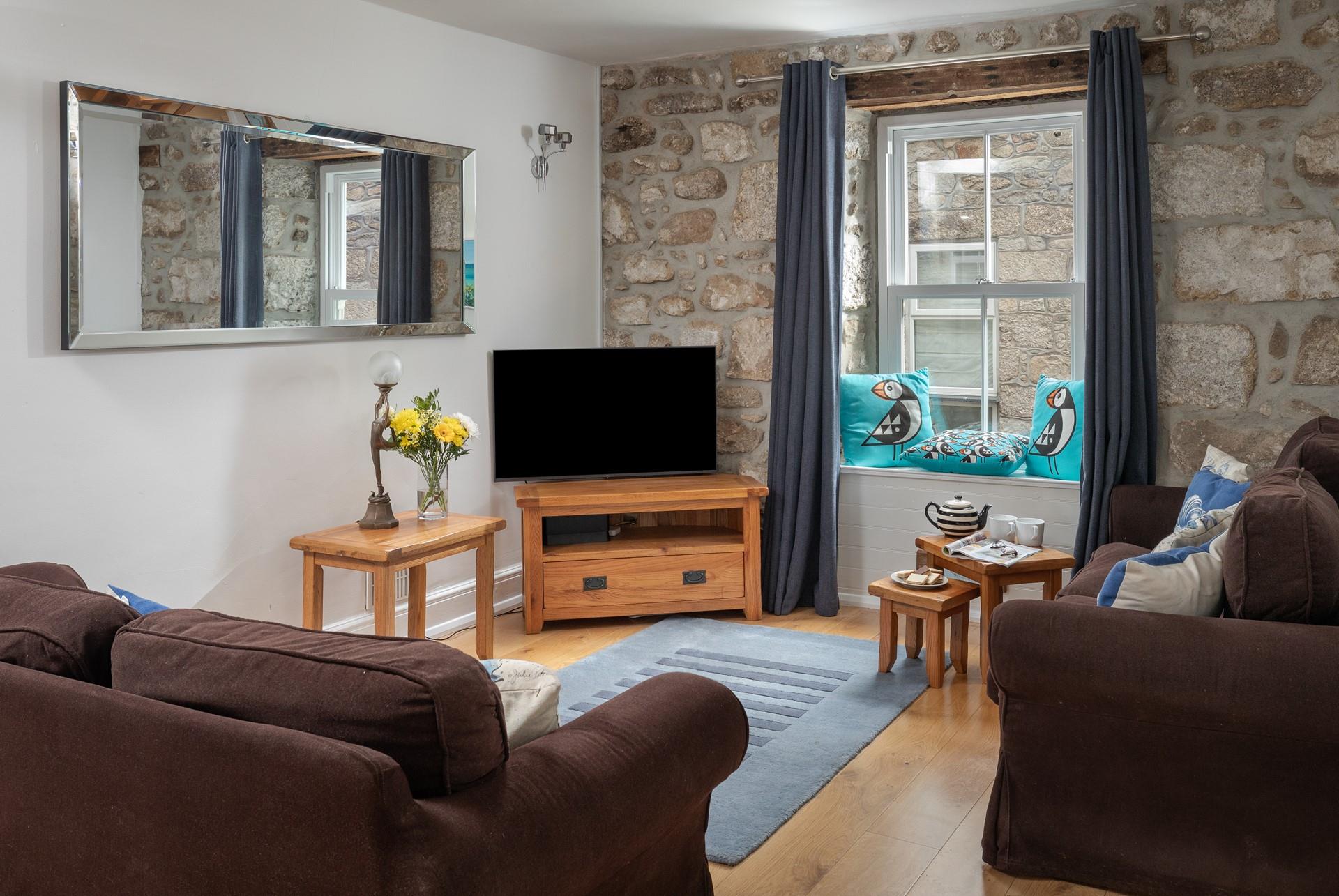 Sink into the sofa with a cuppa.