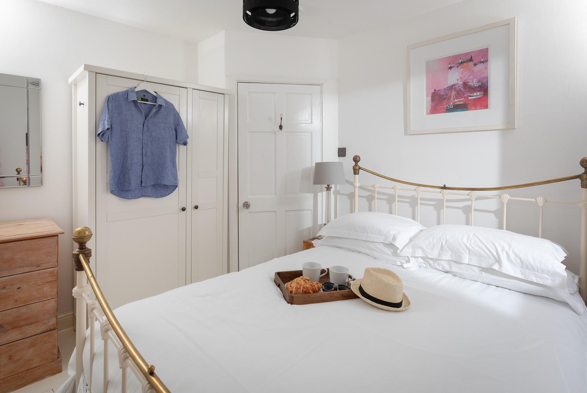 Start the day with tea and pastries.