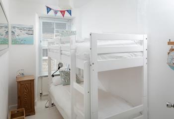 The kids will love the bunk bed room!