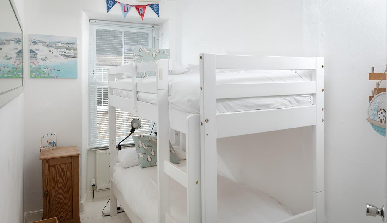 The kids will love the bunk bed room!