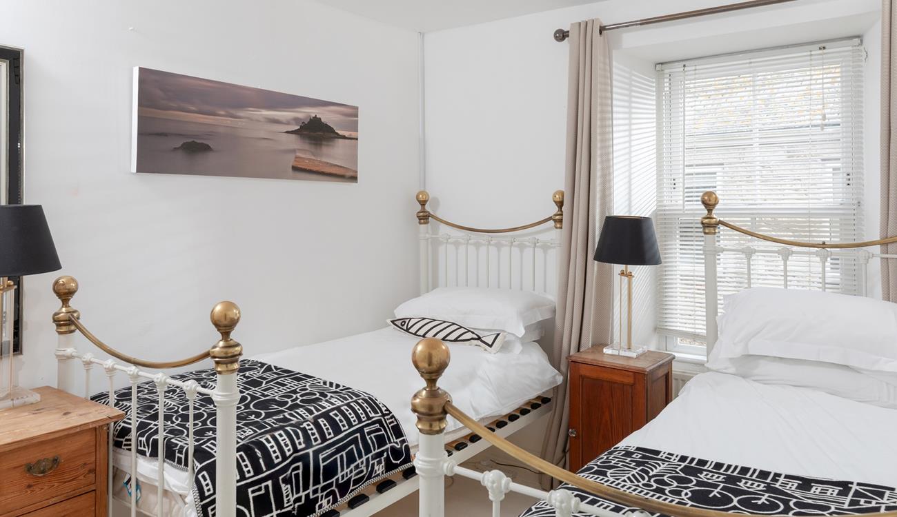 Twin beds are perfect for adults or children.