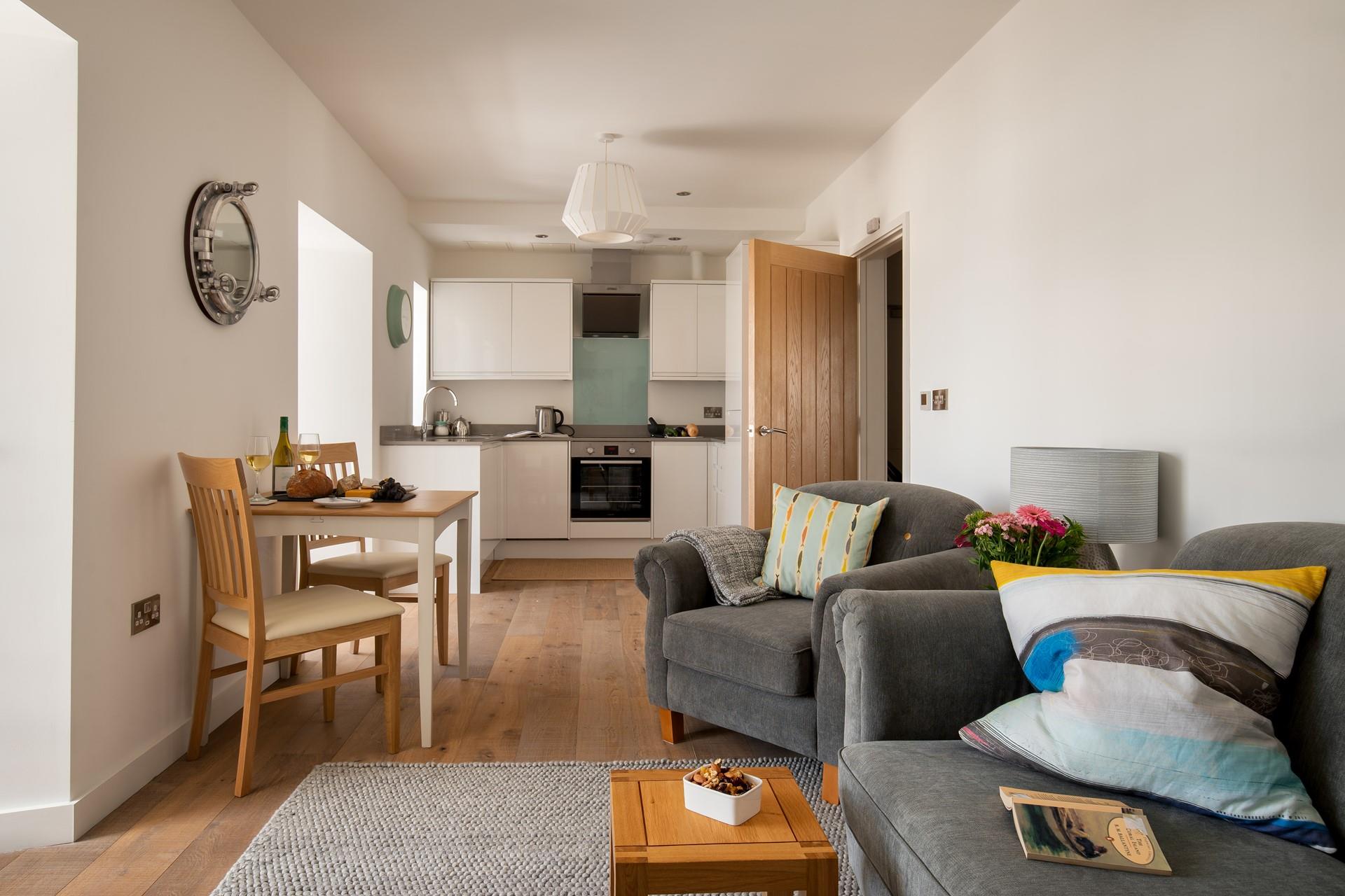 Open plan living has created a wonderful light space.