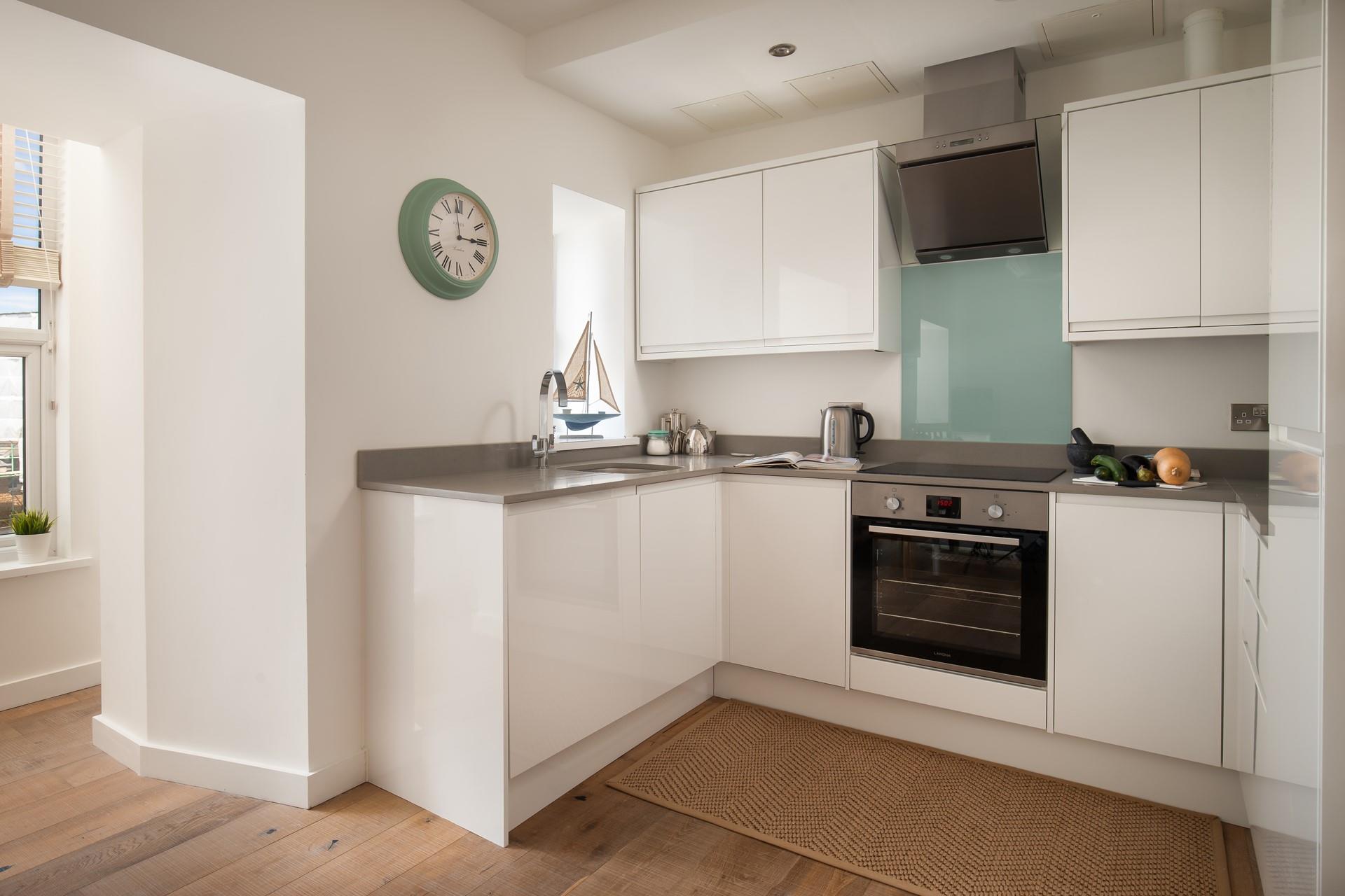 The modern kitchen makes it easy to whip up delicious family meals.