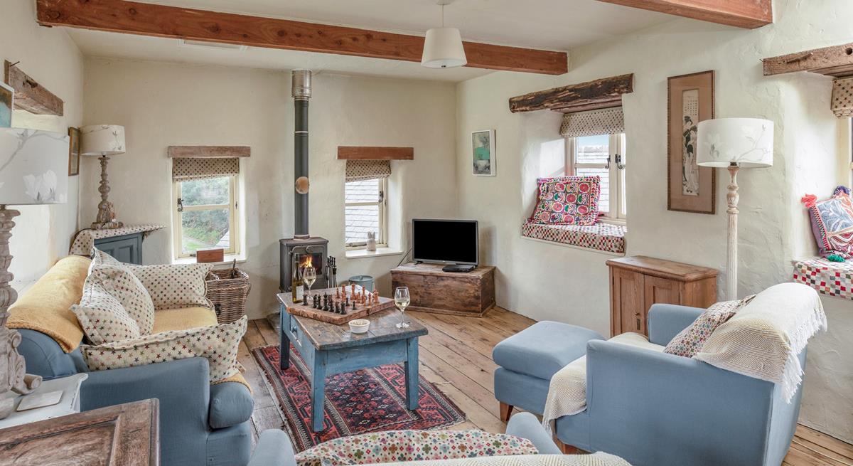 Put your feet up in the evening with a glass of wine in front of the woodburner.