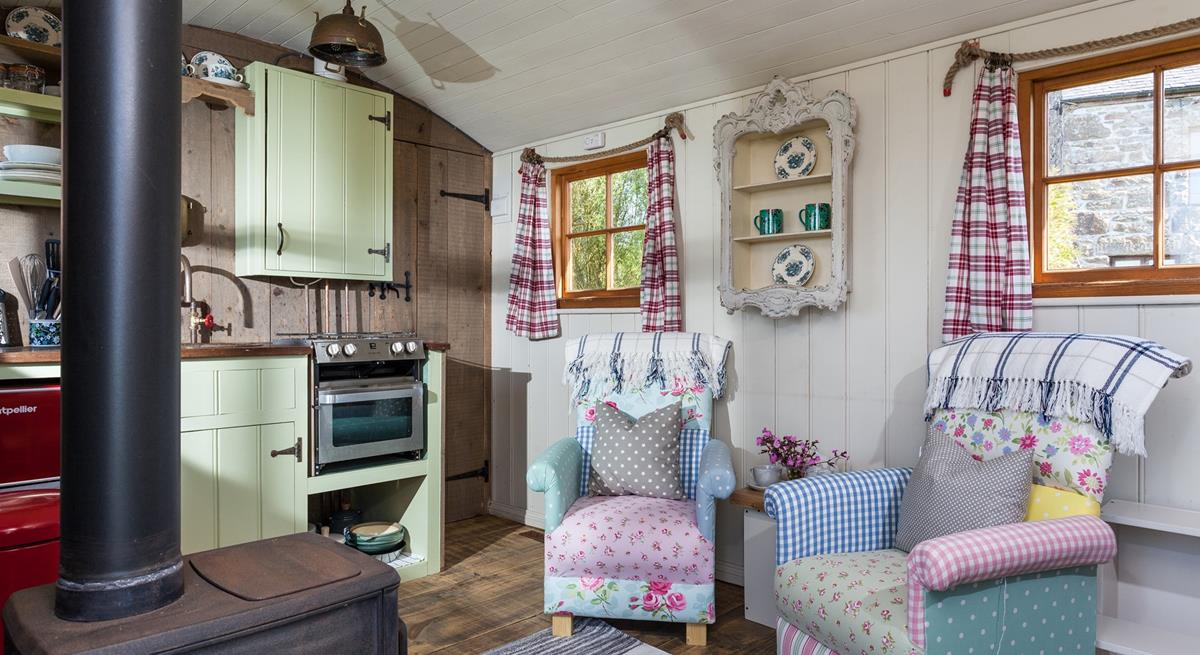 After exploring the countryside you can come back and cosy up in front of the woodburner.