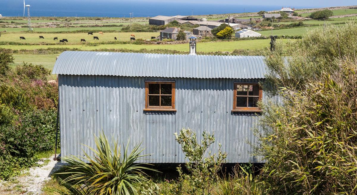 The Shepherd Hut is located in the heart of the Cornish countryside, near to other beauty spots such as St Ives and Porthcurno.