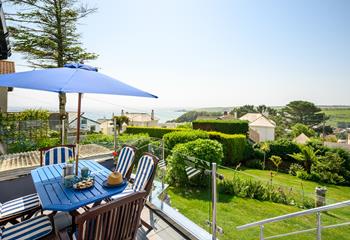 Indulge in a cream tea whilst soaking up some sun and listening to the sound of the waves in the distance.