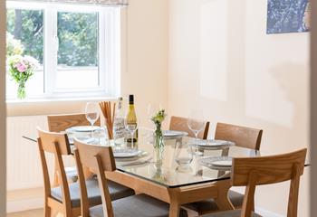 The dining table is the perfect place for everyone to gather to enjoy great food.