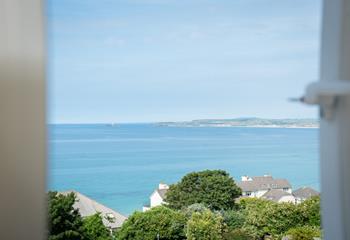 Godrevy lighthouse can be seen from this lovely holiday home.