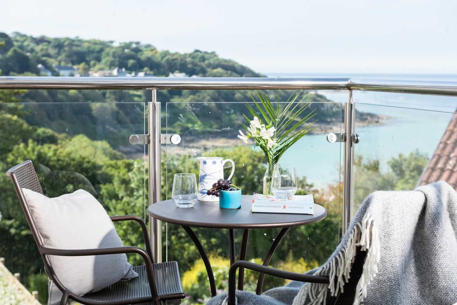 This spot is perfect for grabbing a morning cuppa and taking in the refreshing sea air.