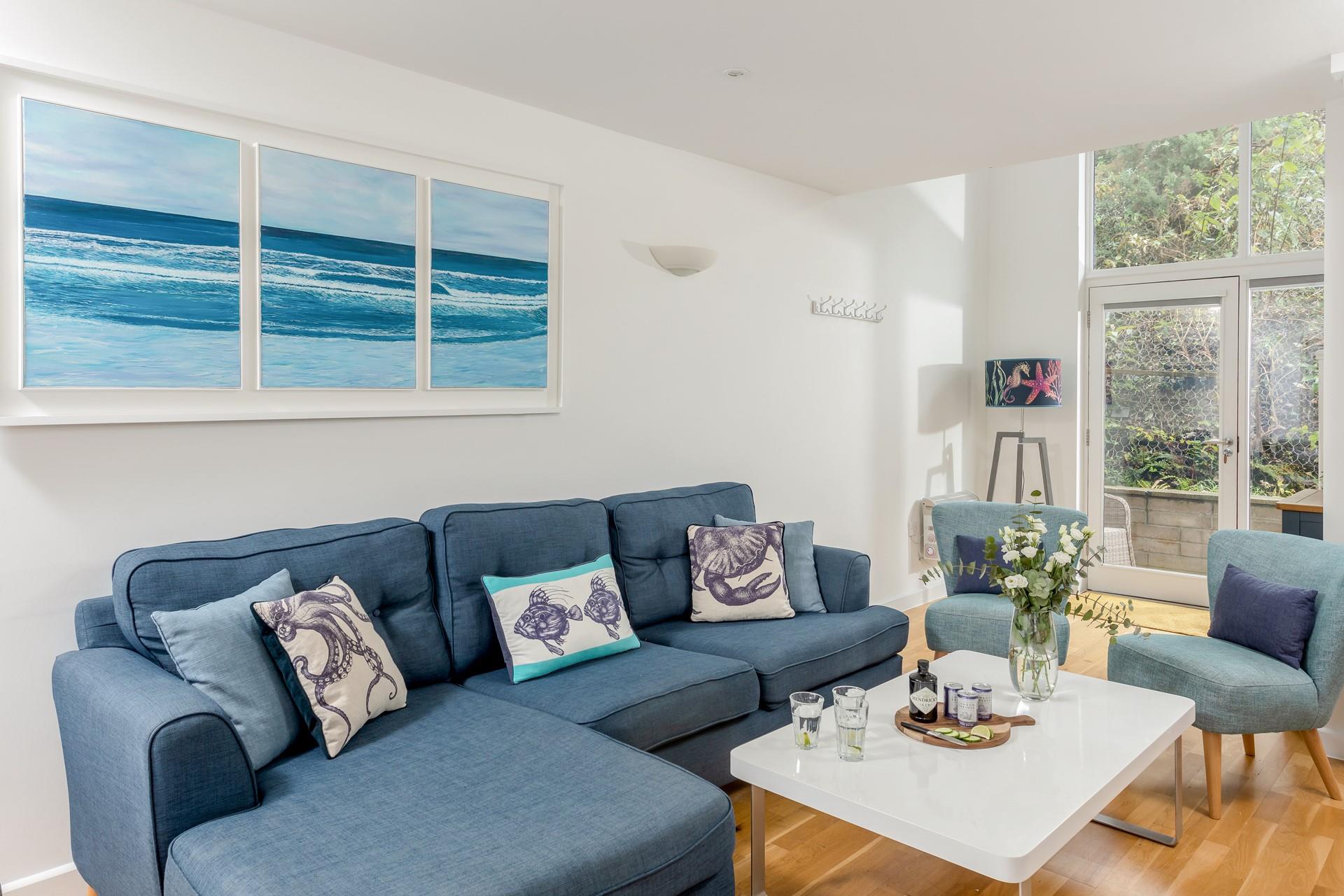 Bright seaside hues and Cornish prints remind you just how close you are to the stunning coastline!