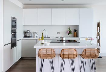 The breakfast bar creates a fabulous, social space.