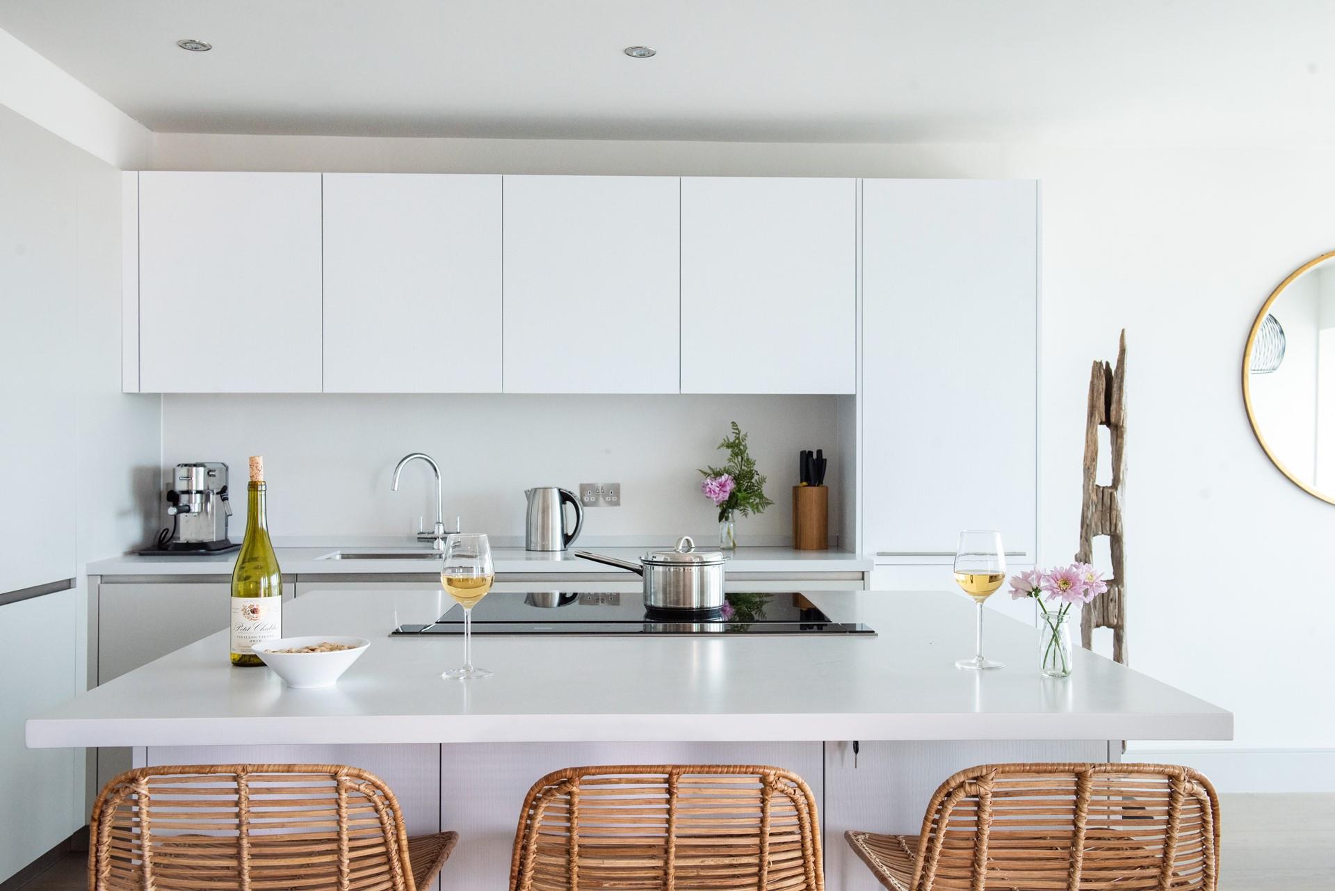 The well-equipped kitchen is sure to inspire your inner chef.