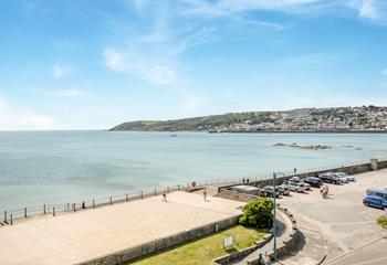 The sea views stretch over to Newlyn, and St Michael's Mount the other side.