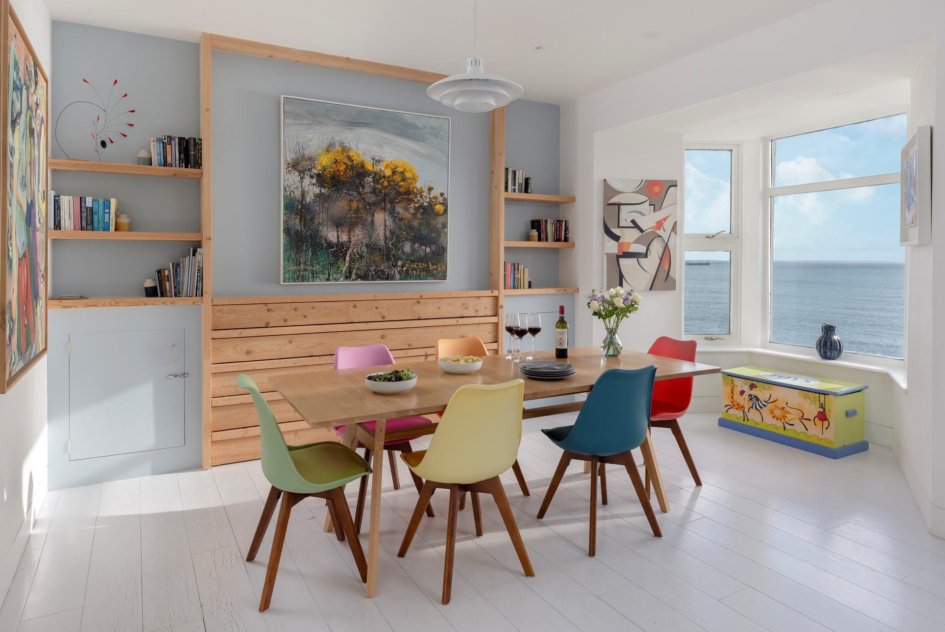 Tuck into dinner with a view across the Prom!