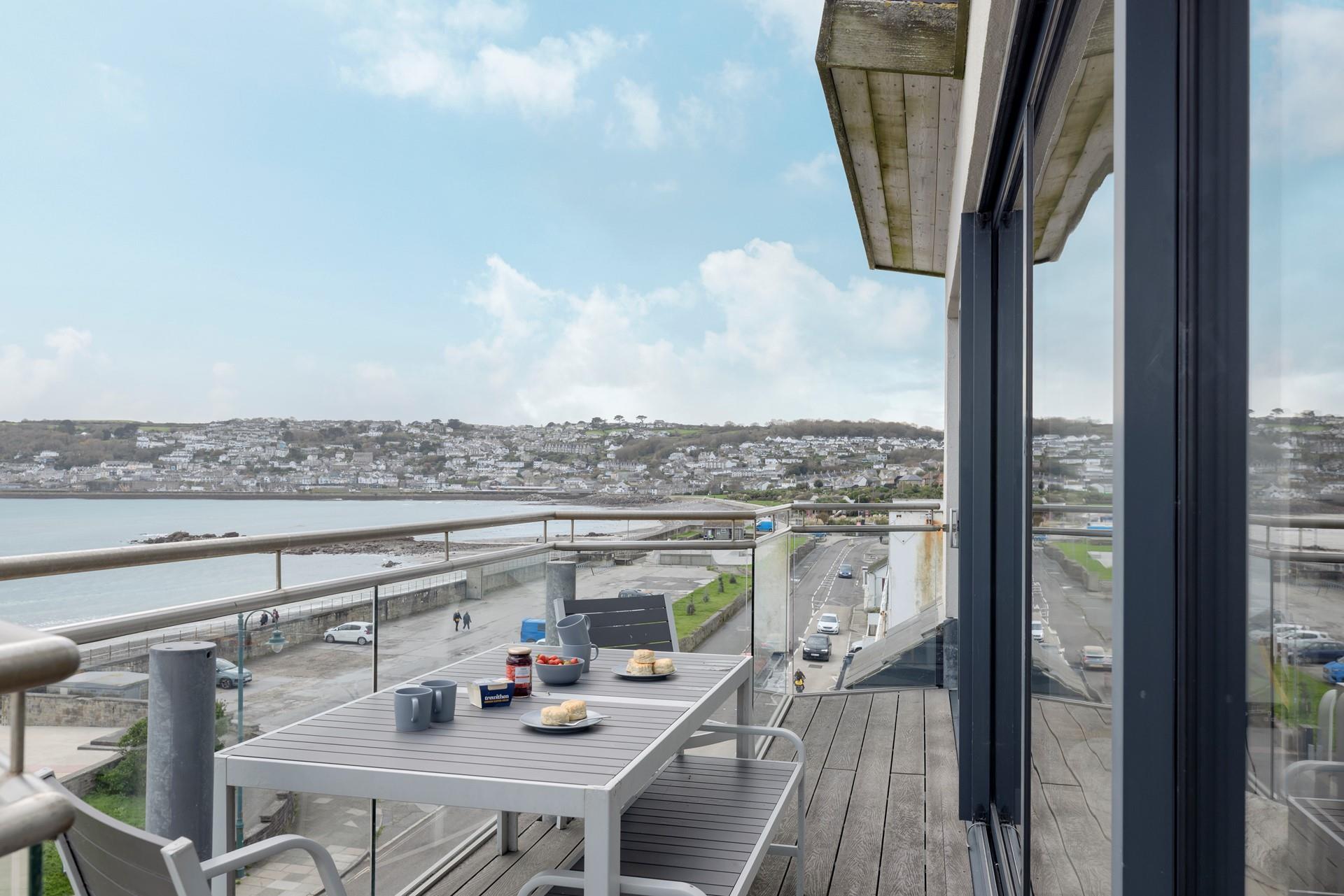 Al fresco dining is a must with these views!