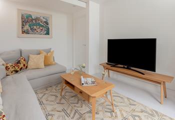 Sink into the comfortable sofas after a day of exploring west Cornwall.