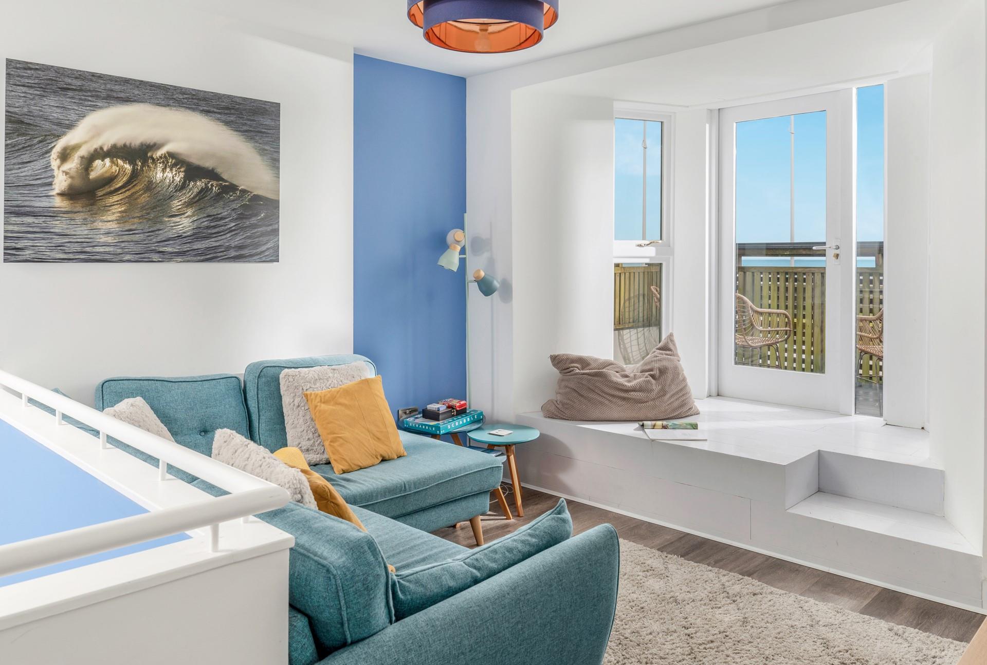 Relax on the plush sofas complete with plump cushions and cosy interiors.