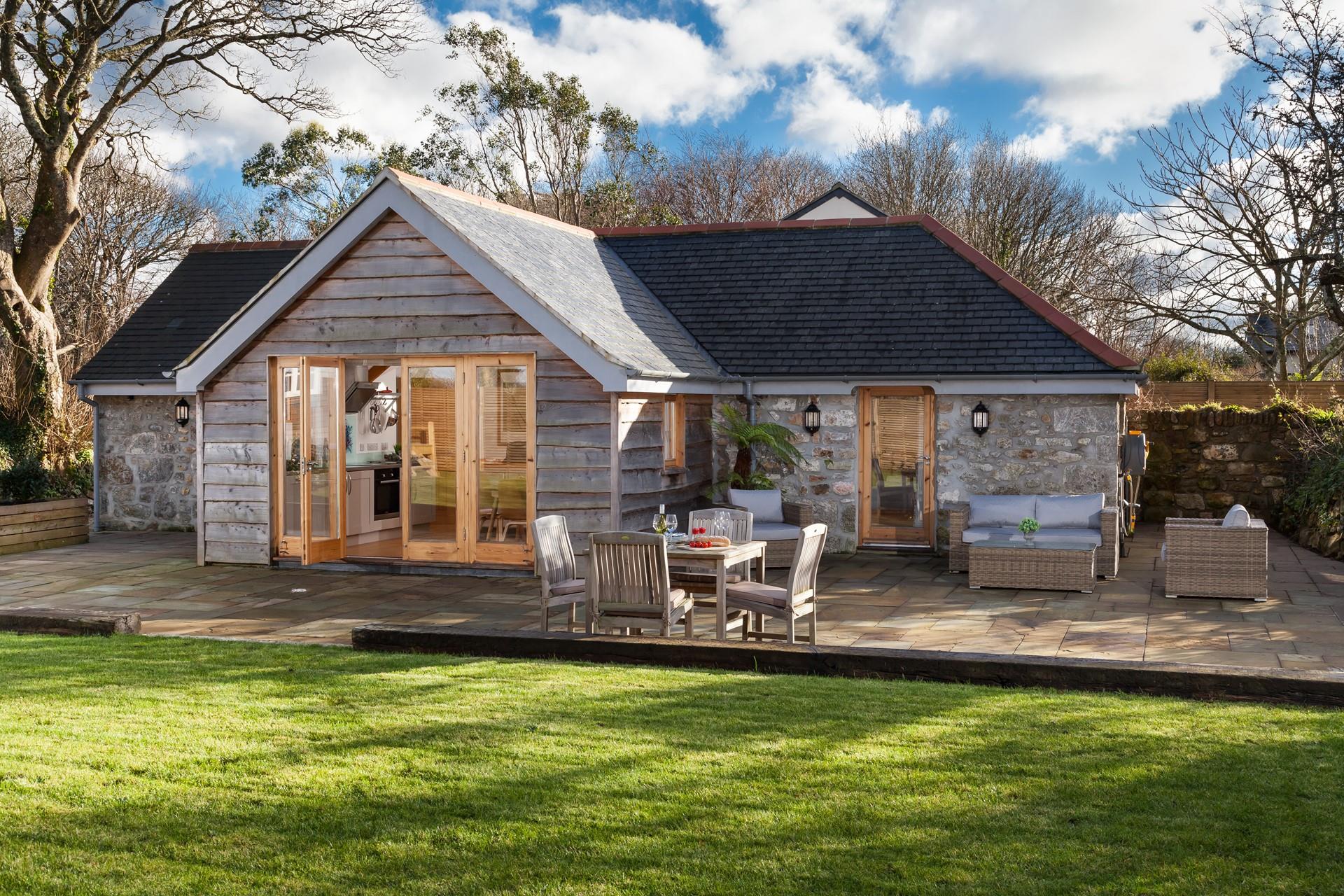 There is plenty of outside space at The Garden Barn to relax and listen to the wildlife.