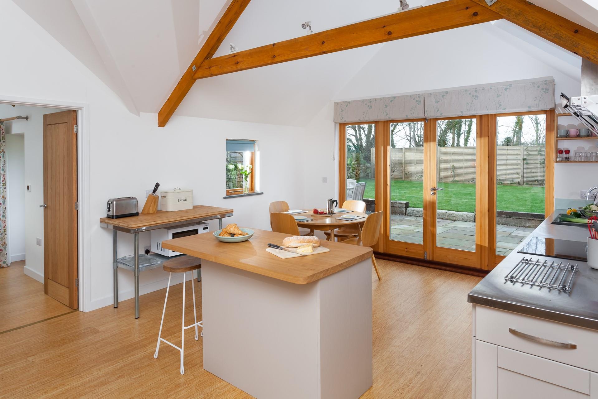 Open the patio doors and listen to the birdsong.